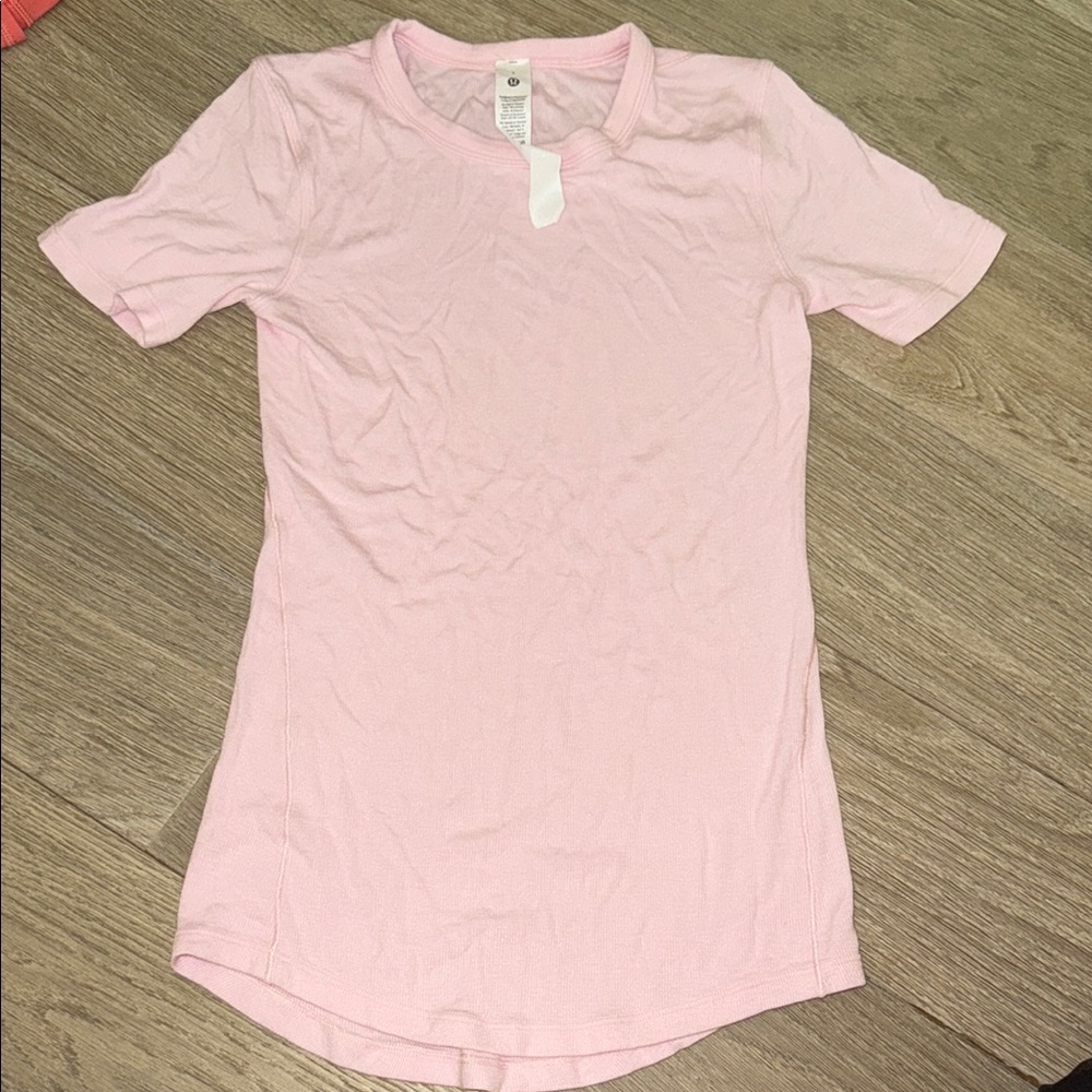 Lululemon Strawberry Milkshake Ribbed Tee